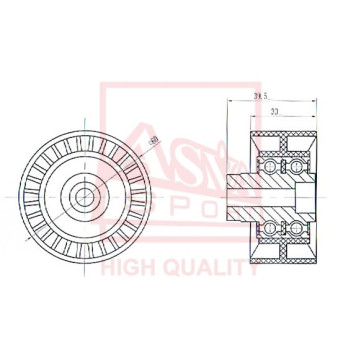 Ролик обводной <b>ASVA CTBP003</b>