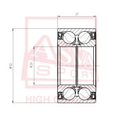 Подшипник ступичный задний <b>ASVA DAC29530037</b>