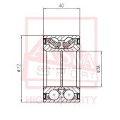 Подшипник ступичный <b>ASVA DAC38720040</b>