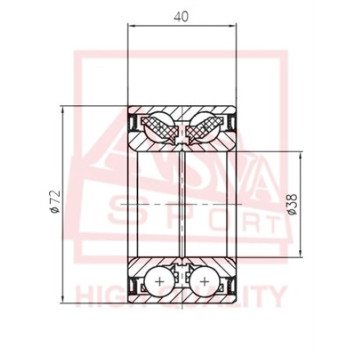 Подшипник ступичный <b>ASVA DAC38720040</b>