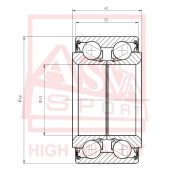 Подшипник ступичный передний (41X68X35X40) <b>ASVA DAC4168003540</b>