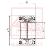 Подшипник ступичный <b>ASVA DAC43790045</b>