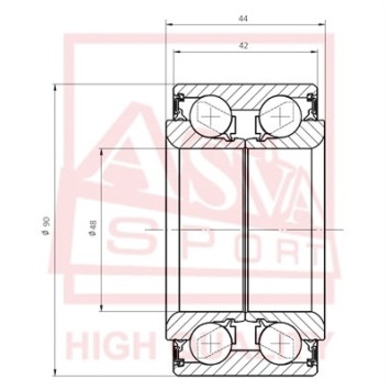 Подшипник ступичный <b>ASVA DAC4889004244</b>