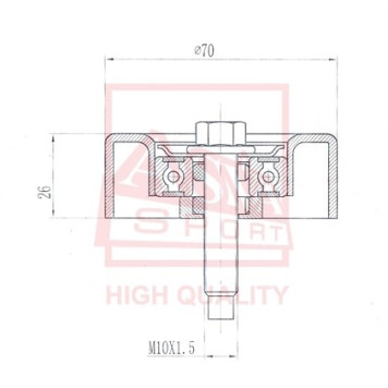 Ролик обводной <b>ASVA FDBP008</b>