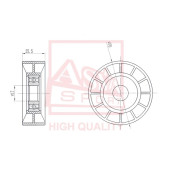 Ролик натяжной <b>ASVA FDBP011</b>