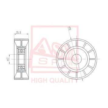 Ролик натяжной <b>ASVA FDBP011</b>