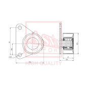 Ролик натяжной <b>ASVA FDBP016</b>