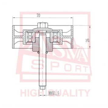 Ролик обводной <b>ASVA FDBP018</b>