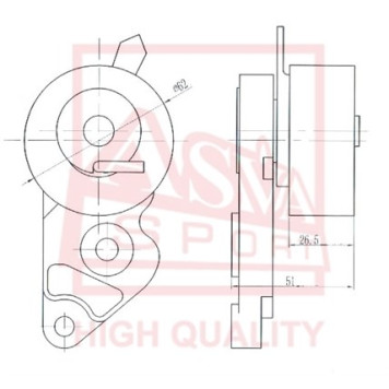 Натяжитель ремня грм <b>ASVA FDBT002</b>