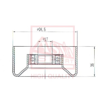 Ролик <b>ASVA HNBP014</b>