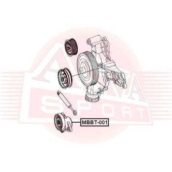 Ролик натяжной <b>ASVA MBBT001</b>