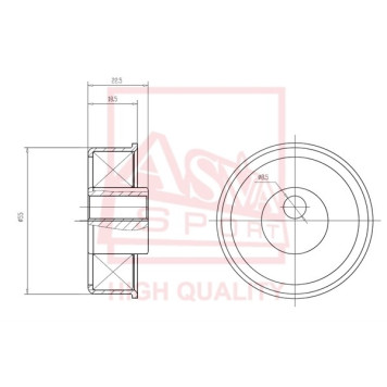 Ролик натяжной <b>ASVA MTBP008</b>