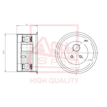 Ролик натяжной <b>ASVA MTBP011</b>