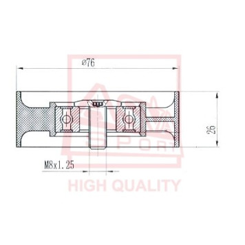 Ролик натяжной <b>ASVA MTBP014</b>