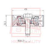 Ролик <b>ASVA MTBP016</b>