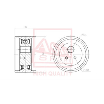 Ролик натяжной <b>ASVA MTBP023</b>