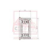 Ролик натяжной <b>ASVA MTBP025</b>