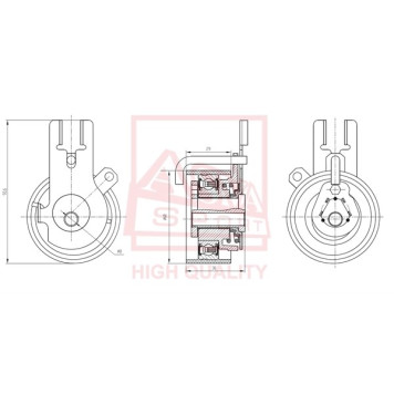 Ролик натяжной <b>ASVA MZBP003</b>