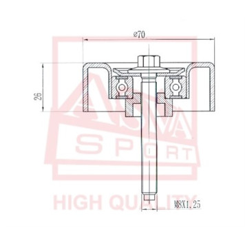 Ролик <b>ASVA MZBP010</b>