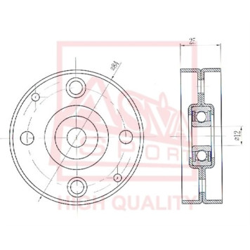 Ролик <b>ASVA NSBP024</b>