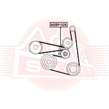 Ролик натяжной <b>ASVA NSBP028</b>