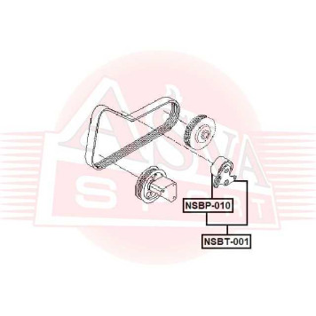 Ролик натяжной <b>ASVA NSBT001</b>