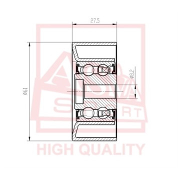 Ролик натяжной <b>ASVA OPBP001</b>