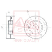 Ролик натяжной <b>ASVA OPBP002</b>