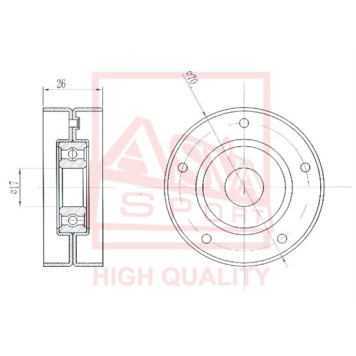 Ролик натяжной <b>ASVA OPBP002</b>