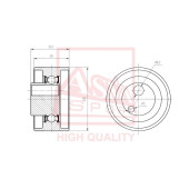 Ролик натяжной <b>ASVA SZBP006</b>