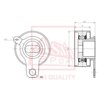 Ролик натяжной <b>ASVA TYBP002</b>
