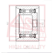 Ролик натяжной <b>ASVA TYBP009</b>