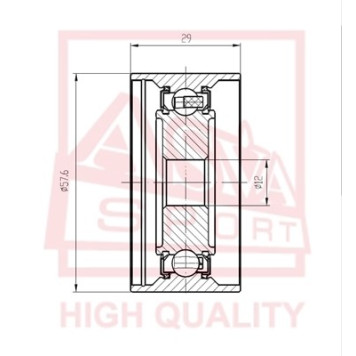 Ролик натяжной <b>ASVA TYBP017</b>