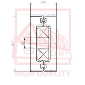 Ролик натяжной <b>ASVA TYBP021</b>