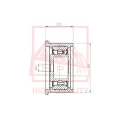 Ролик натяжной <b>ASVA TYBP022</b>
