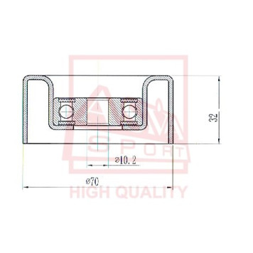Ролик <b>ASVA TYBP047</b>