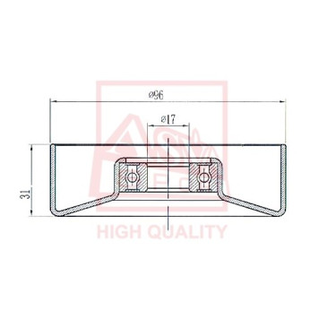 Ролик натяжной <b>ASVA TYBP052</b>