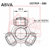 Трипоид 24x35.5 12 <b>ASVA VOTRIPS80</b>