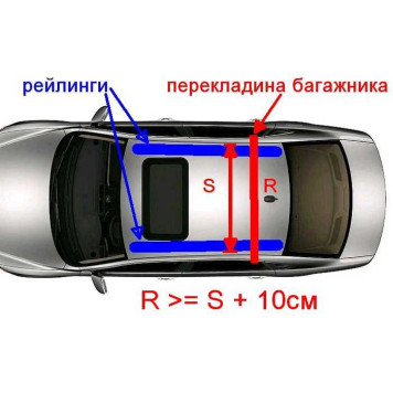 Багажник на рейлинги Atlant 8910 (110см)-6