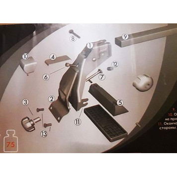 Багажник на гладкую крышу Atlant 8930 (110см) Лада Калина, Гранта-4