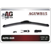Щетка стеклоочистителя бескаркасная 15' 380 MM LEDOкартон упаковка <b>AUTO-GUR AGUWB15</b>