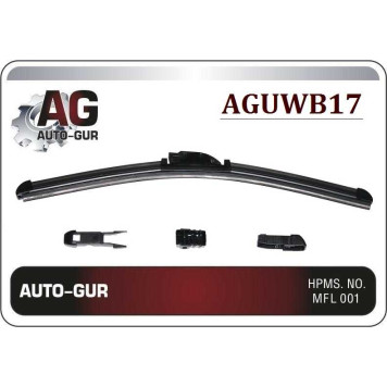 Щетка стеклоочистителя бескаркасная 17' 430 MM LEDO картон упаковка <b>AUTO-GUR AGUWB17</b>