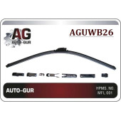 Щетка стеклоочистителя бескаркасная 26' 650 MM LEDO картон упаковка <b>AUTO-GUR AGUWB26</b>