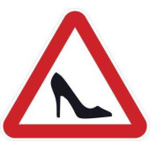 Наклейка знак дама за рулем туфелька <b>AUTO-GUR AGZNAK10</b>