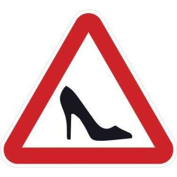 Наклейка знак дама за рулем туфелька <b>AUTO-GUR AGZNAK10</b>