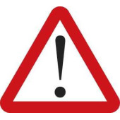 Наклейка знак внимание красн треугол (качественная пленка и печать) <b>AUTO-GUR AGZNAK12</b>