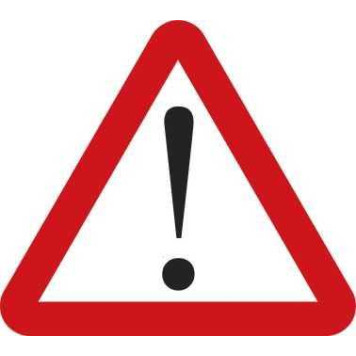 Наклейка знак внимание красн треугол (качественная пленка и печать) <b>AUTO-GUR AGZNAK12</b>