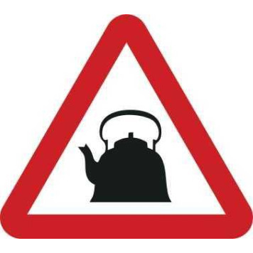 Наклейка знак чайник (качественная пленка и печать) <b>AUTO-GUR AGZNAK2</b>