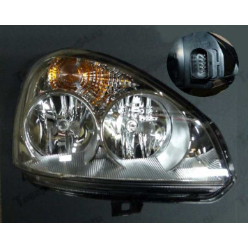 Фара ВАЗ 2170 Приора BOSCH (рестайлинг) с ДХО/Н15 правая пластик <b>Аутомотив Лайтинг ALRU.676512.134</b>