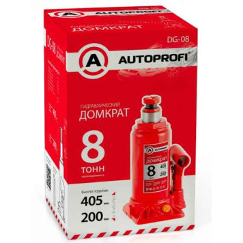 Домкрат гидравлический бутылочный 8 т Autoprofi DG-08-2